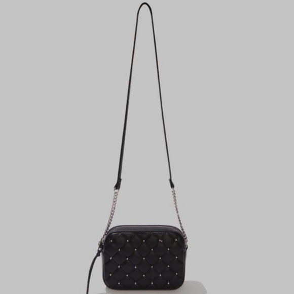 Rebecca Minkoff quilted studded vegan leather crossbody shoulder bag Brand New - Picture 7 of 10